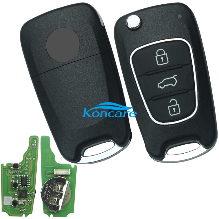 Xhorse Universal Remote Car Key XKHY02EN 3 Buttons for Hyundai VVDI Key Tool VVDI2 MINI Programmer English Version