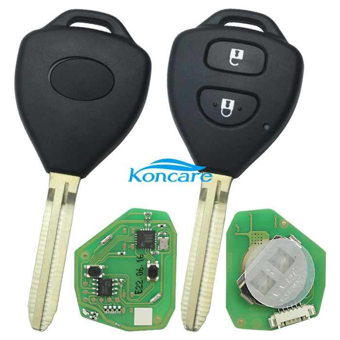 Xhorse XKTO05EN Wired Universal Remote Key for Toyota Style Flat 2 Buttons