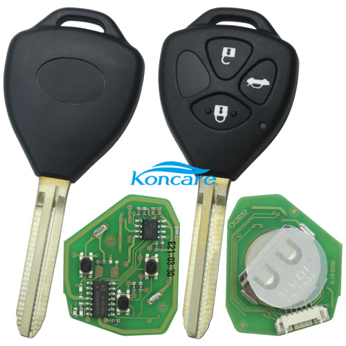 Xhorse XKTO05EN Wired Universal Remote Key for Toyota Style Flat 2 Buttons