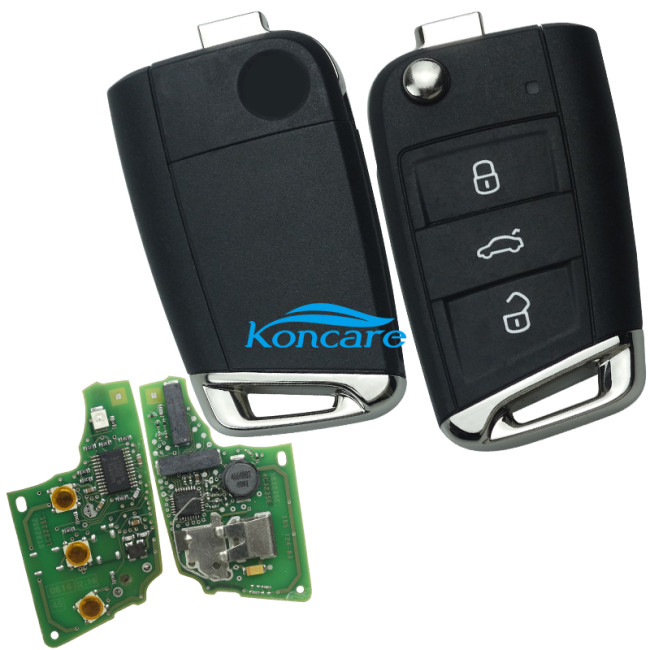 For OEM 3 button remote key with 434mhz 5GO959753M