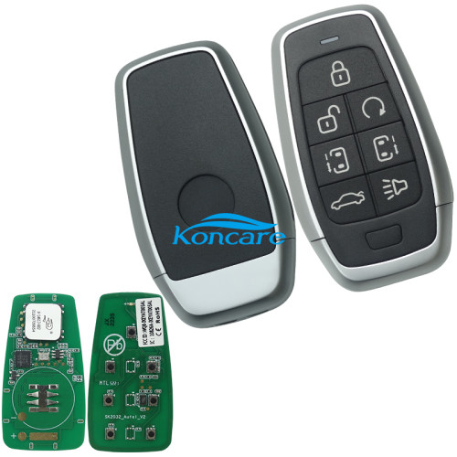 For AUTEL MAXIIM IKEY Standard Style IKEYAT007AL 7 Buttons Independent Smart Key (Remote Start/ Left Door/ Right Door)