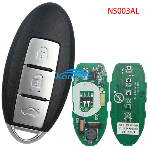 AUTEL For Nissan 3 /4/5 Buttons Smart Key Universal Remote used for MaxiIM KM100 Key Programmer ,please choose the frequncy 315mhz/433mhz