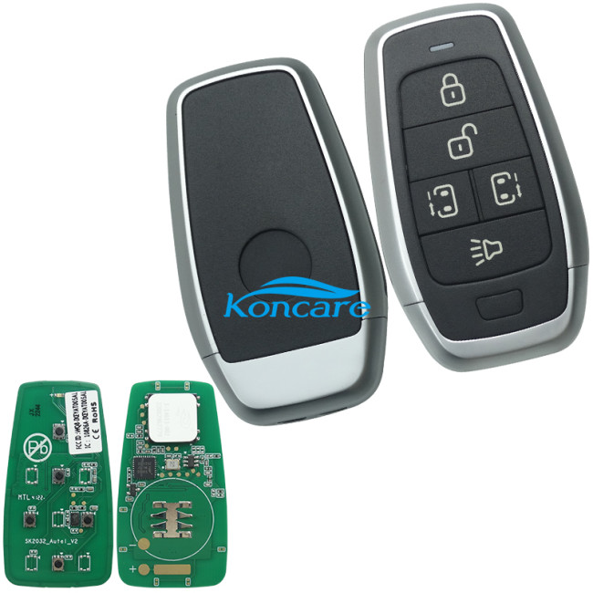 For AUTEL MAXIIM IKEY Standard Style IKEYAT005CL 5 Buttons Independent Smart Key (Left Door/ Right Door)