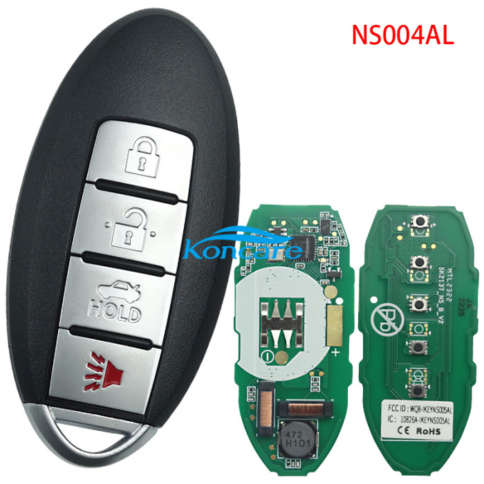 AUTEL For Nissan 3 /4/5 Buttons Smart Key Universal Remote used for MaxiIM KM100 Key Programmer ,please choose the frequncy 315mhz/433mhz