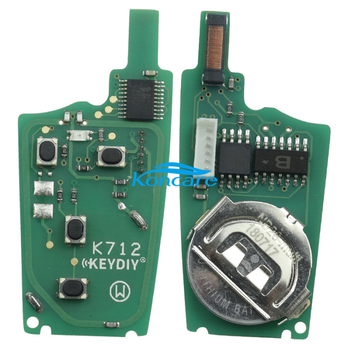 KeyDIY Brand 3+1 button remote key B27-3+1