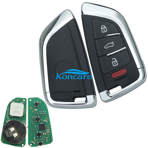 KeyDIY Brand smart Remote key 3+1 button ZB02 smart key for KD X2 and KD MAX