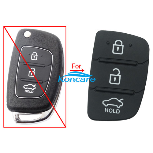 hyundai 3 button flip key pad with hold on the truck button