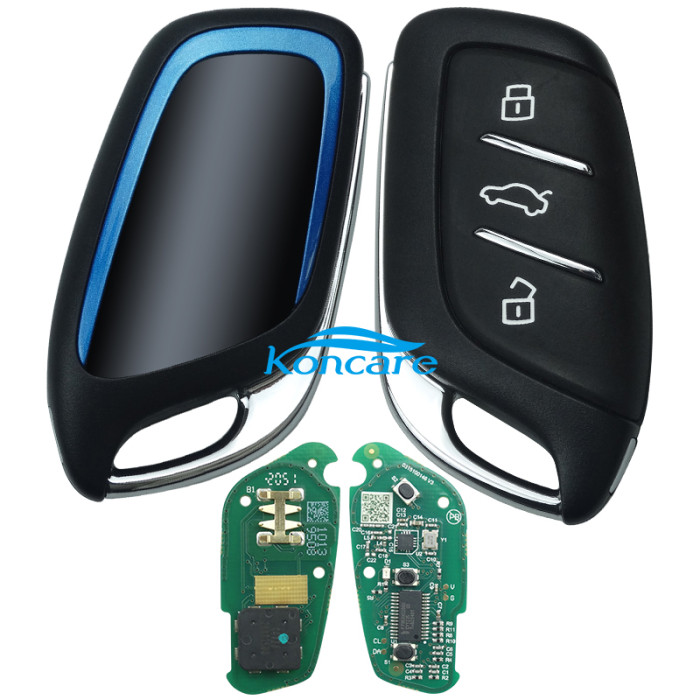 For MG smart 3 button remote key MG6 433MHZ WITH 47chip