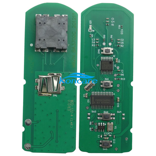 For kydz brand Mazda 8 keyless 4 button modified remote With 434mhz, with 4D63 chip,PCB SKE11B-01