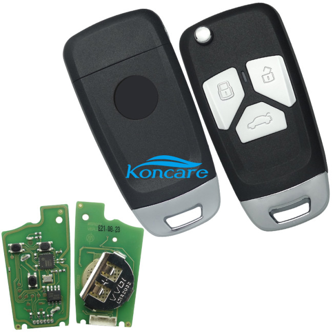 XHORSE VVDI for Audi Style Universal Flip Remote Key With 3 Button XKAU01EN