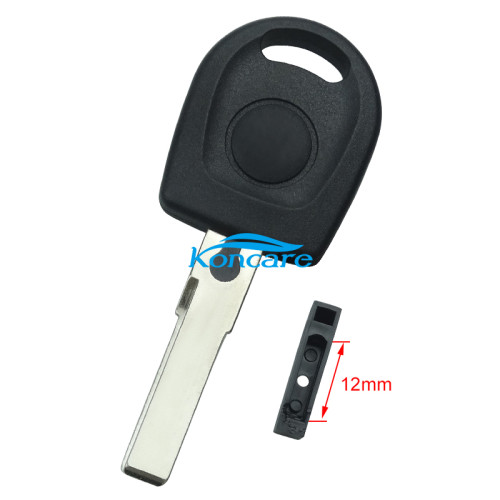 For VW Transponder key blank with badge