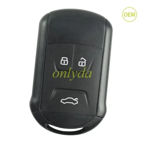 For Chery smart 3 button remote key with original cover and aftermarket PCB with 7953chip with 434mhz