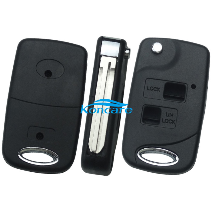 Modified folding remote key blank for Toyota style TOY43-SH2