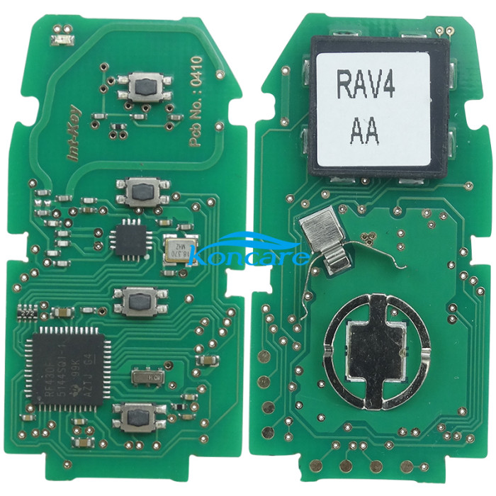 For Toyota 3+1 button remote key with blade FCC ID : HYQ14FBC 0351 BOARD RAV4 314.36Mhz-312.1Mhz