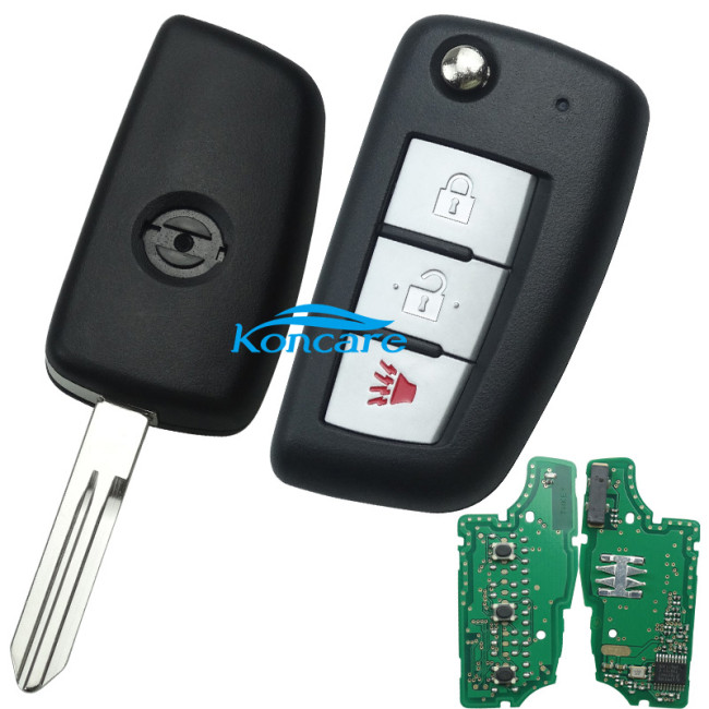 For Nissan 2+1button remote key with 434mhz 7961M chip FCCID:CWTWB1G767 Model:TWB1G767 IC:1788D-FWB1G767