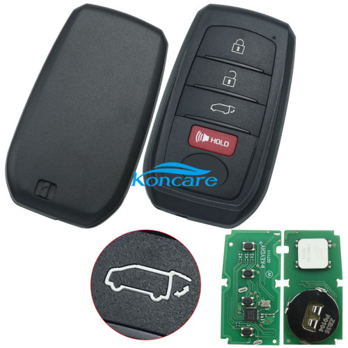 KEYDIY Remote key 3+1 button ZB35-4 smart key for KDX2 and KD MAX