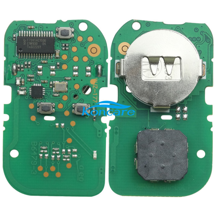 For Chery smart 3 button remote key with original cover and aftermarket PCB with 7953chip with 434mhz