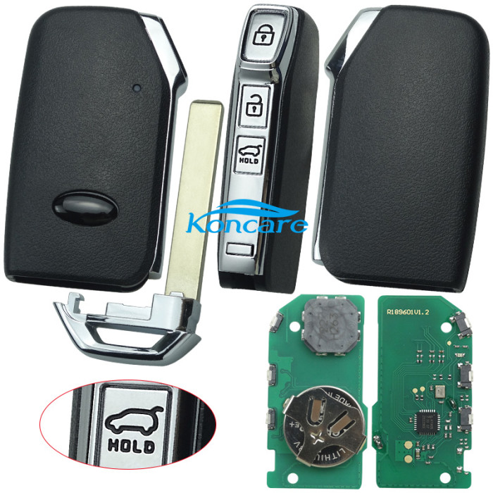 Smart Key Fob 3 Buttons Remote For KIA Sportage 2019-2022 P/N: 95440-D9610 FCC ID: FOB-4F23 433MHz ID47 Chip