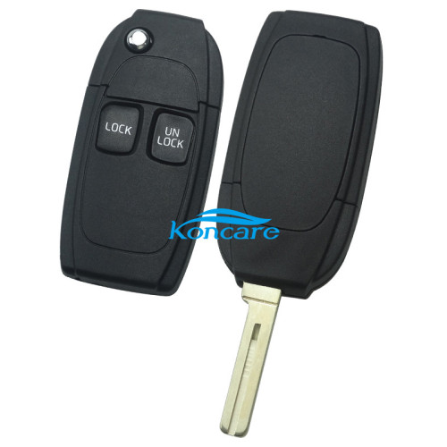 For Volvo 2 button flip remote key shell