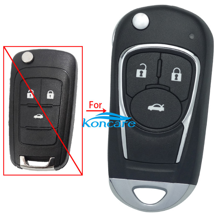 For Chevrolet modified 2/3/3+1/4+1/remote key blank (pls choose button )