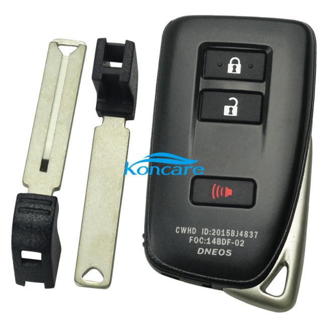 For Lexus 2+1 button modified remote key blank