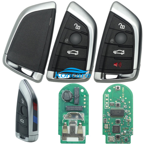 For BMW X5 keyless 3 button remote key with PCF7953P chip-315mhz/434mhz/868mhz FSK 5AF 011926-11 BMW 9337242-01