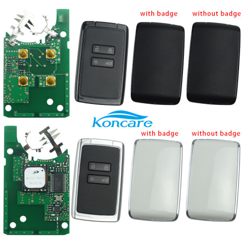 For Renault Megane 4 keyless card with 4 button PCF7953M-434mhz CMIIT ID:2014DJ3371