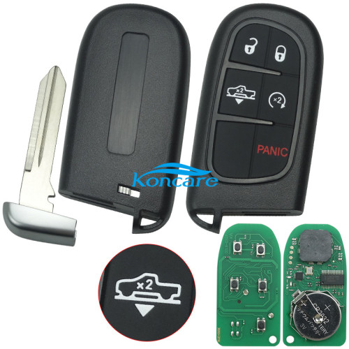 for Chrysler keyless remote key with 434mhz with PCF7945A/ HITAG2 / 46 chip use for 2014-2018 DODGE RAM 433mhz ASK FCC ID: GQ4-54T OE:68141580AE/AC/AF/AG/AB