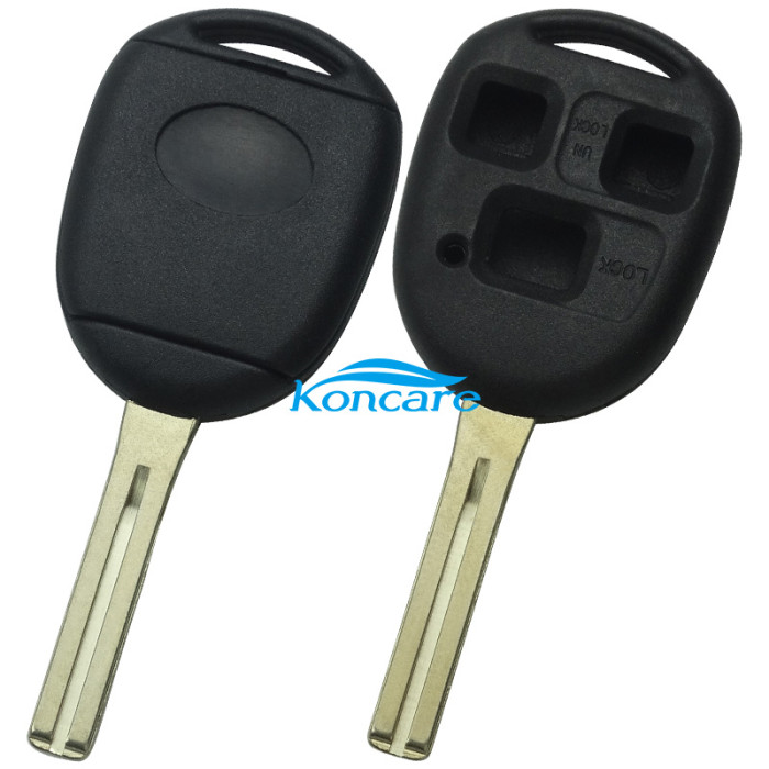 For Toyota upgrade 3 button key shell with TOY48-SH3 blade with badge