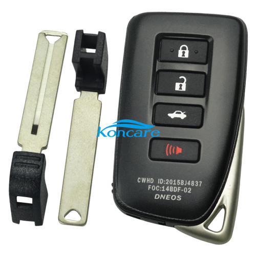 for Lexus 3+1B modified remote key blank