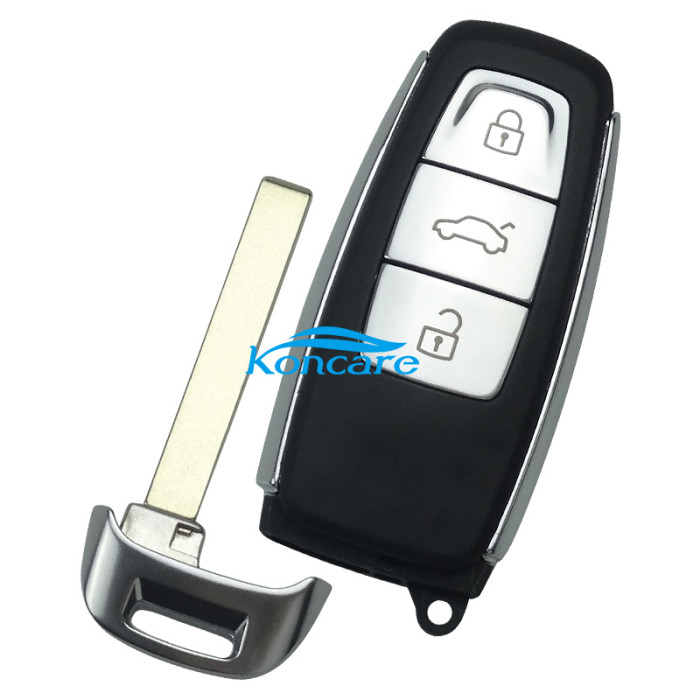 3 button remote key blank with blade