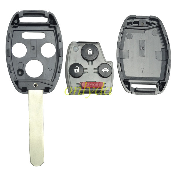 For Honda 3+1button remote key with 313.8mhz FCCID:KR55WK49308