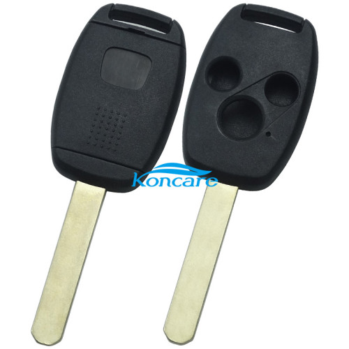 For Honda upgrade 3 buttons remote key shell have logo （With chip slot place)