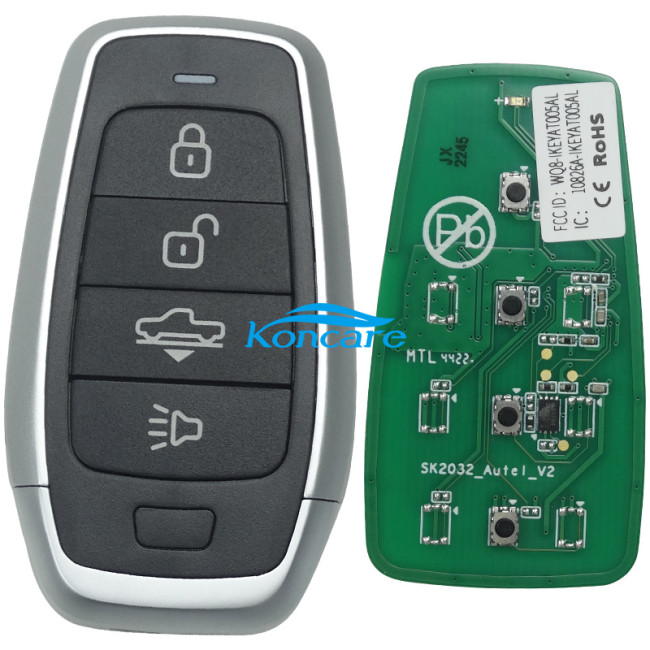 AUTEL MAXIIM IKEY Standard Style IKEYAT004AL 4 Buttons Independent Smart Key (Air Supension)