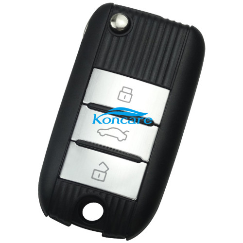 For MG ZS keyless go with 47 chip 3 button 433MHZ remote key Original PCB +aftermarket shell