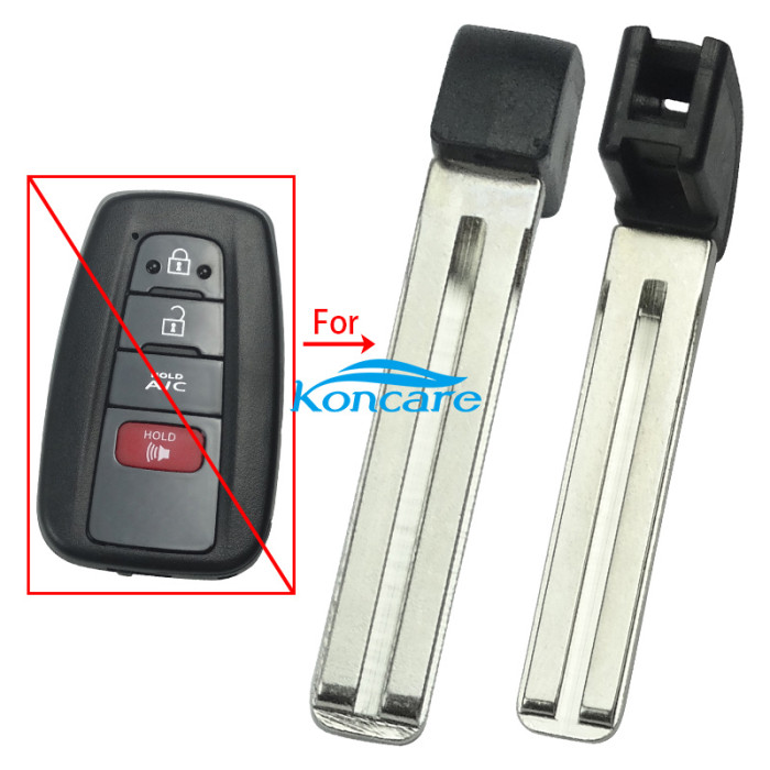 For Toyota emmergency key blade double sided groove