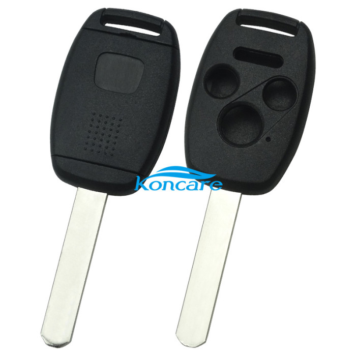 For Honda upgrade 3+1 buttons remote key shell （With chip slot place）with badge