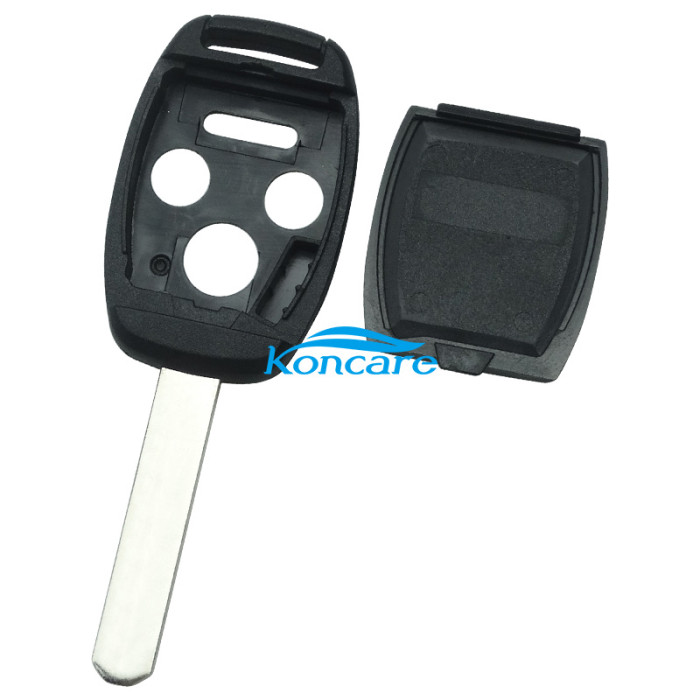 For Honda upgrade 3+1 buttons remote key shell （With chip slot place）with badge