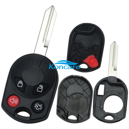 Ford 4 button remote key shell(3 parts)