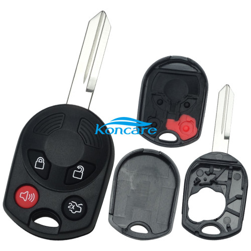 For Ford 4 button remote key shell(3 parts)
