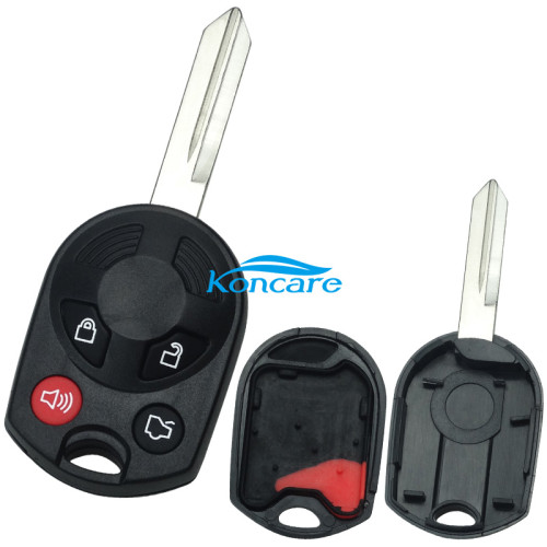 For Ford 4 button remote key shell (2 parts)