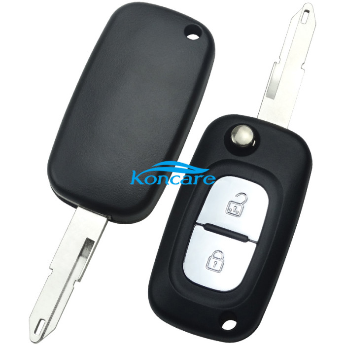 for Renault 2 button flip remote key shell with 206 blade