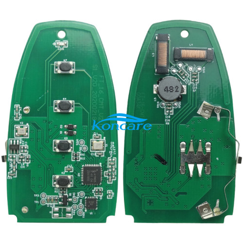 For 4 button keyless remote key with 315mhz HS7T-15K601-CB A2C93142400 Ford F-Series 2015-2017