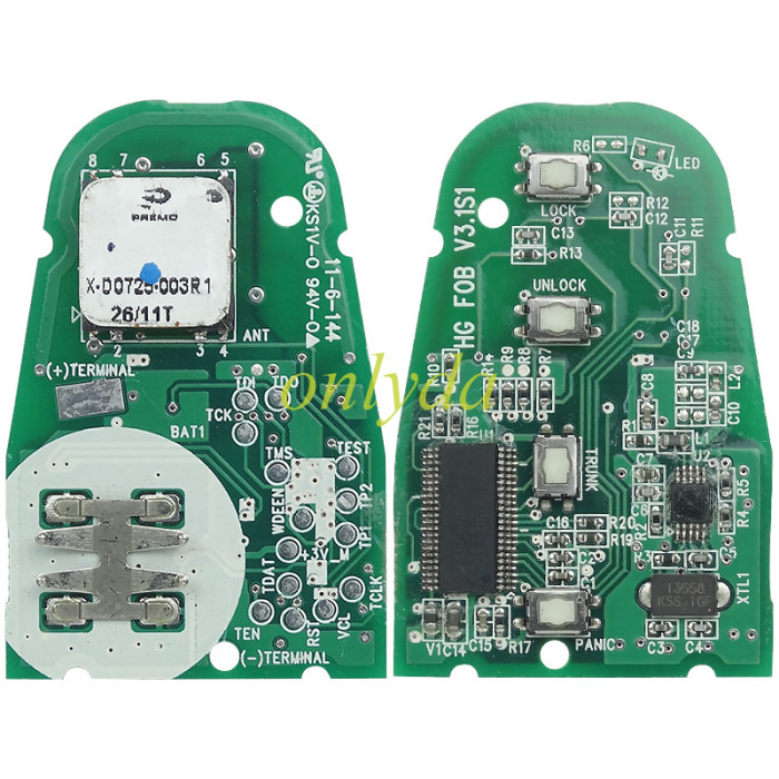 Original for Kia 4 button remote key with 434mhz with 4D60+dst40 chip PN:15CHGNTG4