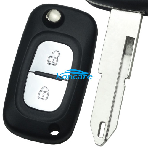 for Renault 2 button flip remote key shell with 206 blade