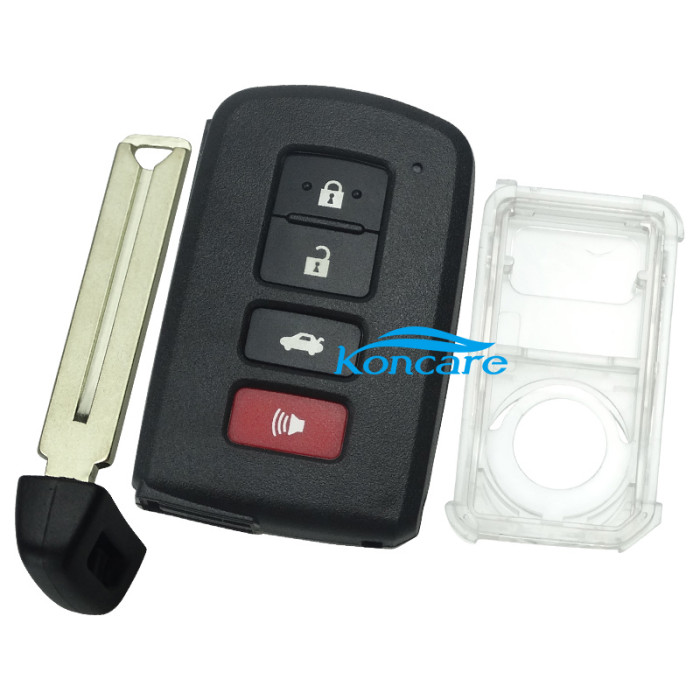 For Toyota 3+1 button remote key shell ,the button is square