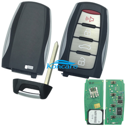 Original GWM Great Wall Haval H8 H9 smart car key 4 button remote with trunk + Panic FSK with 434MHZ, with Type 46 chip S/N:2202009160458