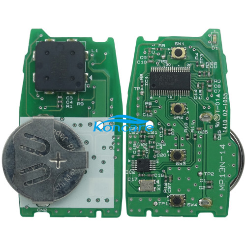 Original for Kia 3+1 button remote key with 433.mhz with 46 chip（HITAG3) F2951X0700 PN:C5000