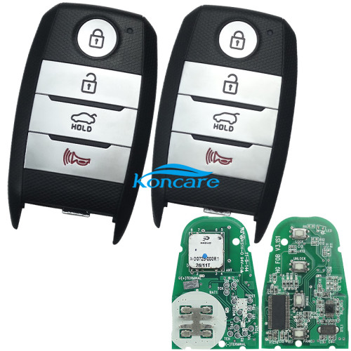 Original for Kia 4 button remote key with 434mhz with 4D60+dst40 chip PN:15CHGNTG4