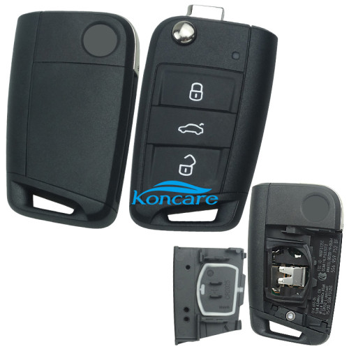 original for VW 3 button remote key with Hitag PRO VAG(MQB 49) 434mhz FCCID: 5G6 959 752 BF unkeyless
